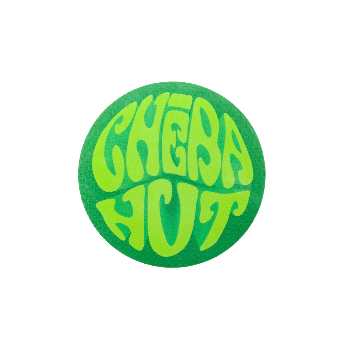 Groovy Green Cheba Hut Circular - Single Sticker