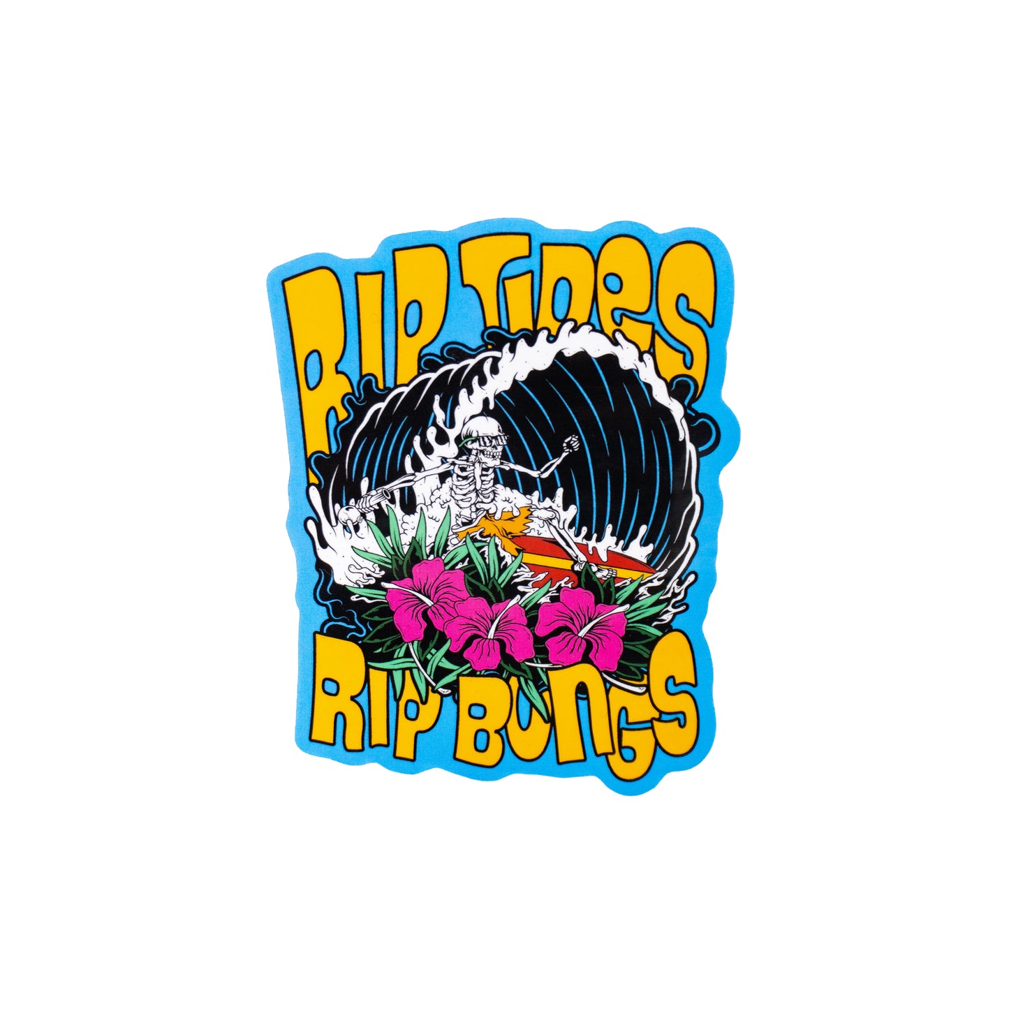 Rip Tides Rip Bongs - Single Sticker